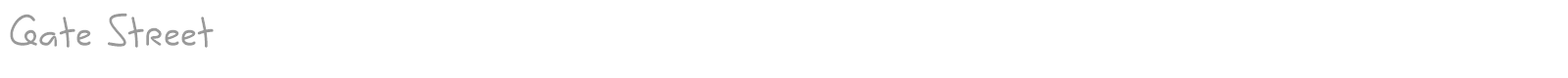 Gate Street font preview